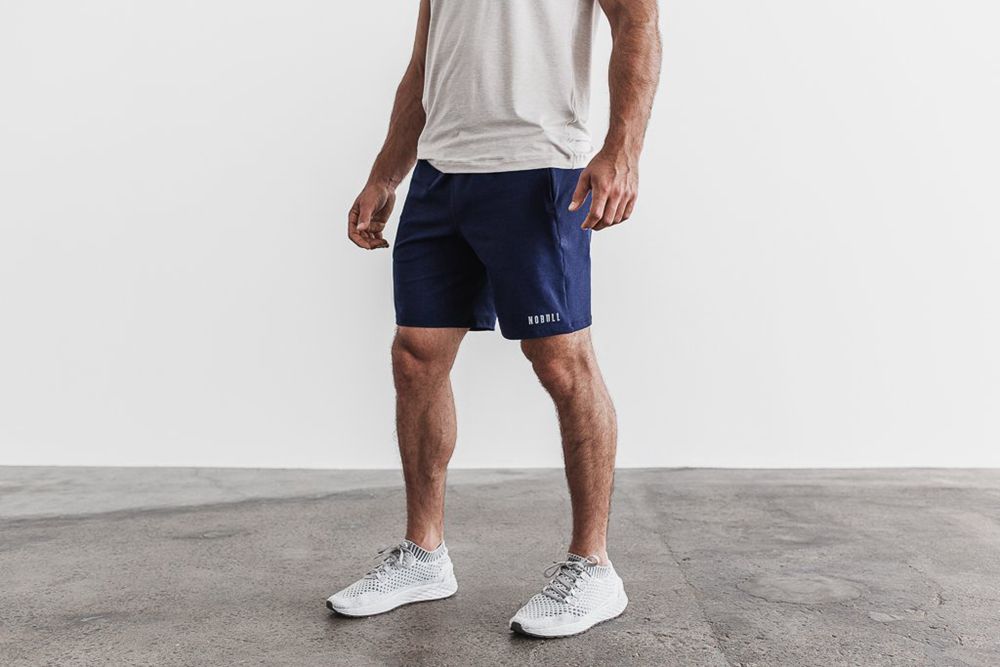 Shorts NOBULL Homme Bleu Marine - NOBULL Knit Runner 8.5",France (3617-ALMCE)